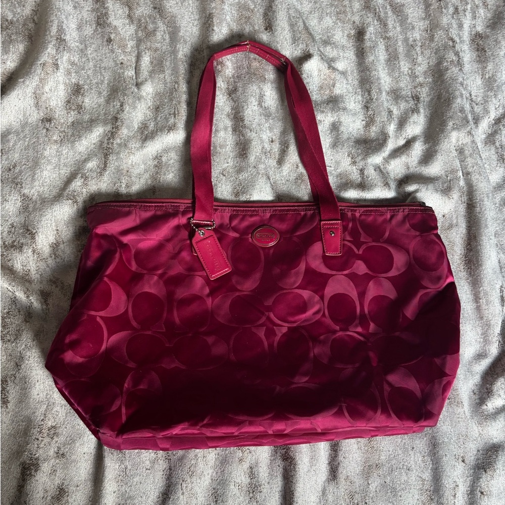 Pink coach tote 🩷